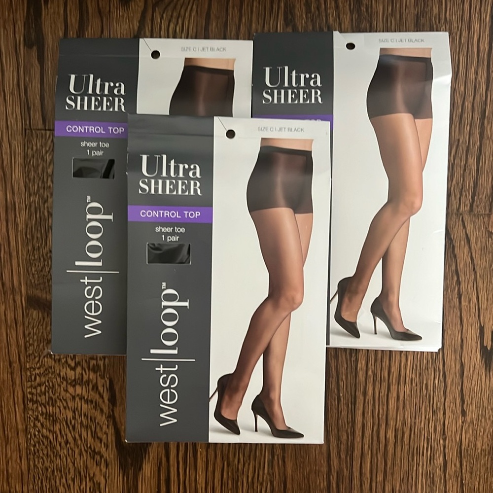 Ultra sheer place tights, set of 3